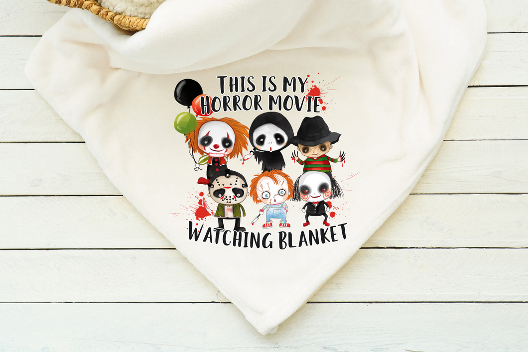 Horror watching blanket