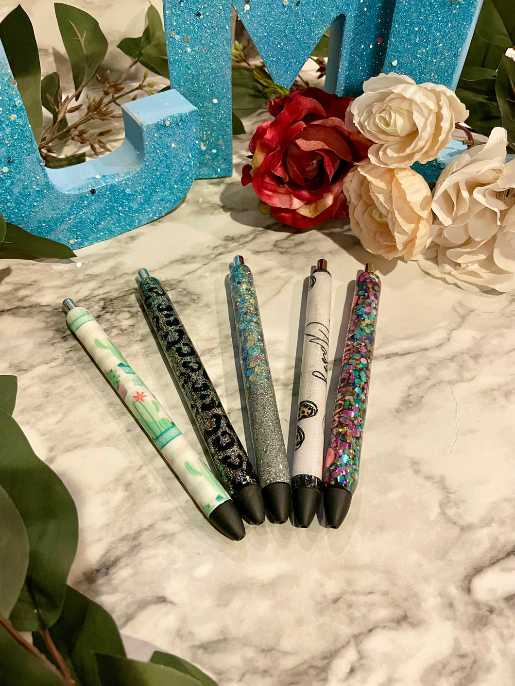 Custom refillable gel pens